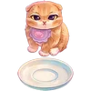🍽 Эмодзи «Котёнок Мявс» для Telegram