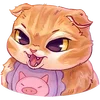 👹 Эмодзи «Котёнок Мявс» для Telegram