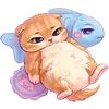 😴 Эмодзи «Котёнок Мявс» для Telegram
