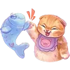 🖐 Эмодзи «Котёнок Мявс» для Telegram