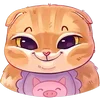 😏 Эмодзи «Котёнок Мявс» для Telegram