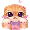 😻 Эмодзи «Котёнок Мявс» для Telegram