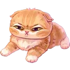 😴 Эмодзи «Котёнок Мявс» для Telegram