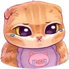😭 Эмодзи «Котёнок Мявс» для Telegram