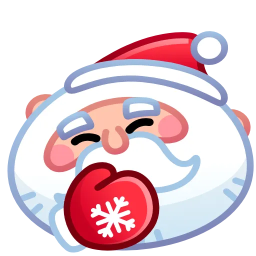 🤭 Стикер «Merry Christmas Emoji» для Telegram