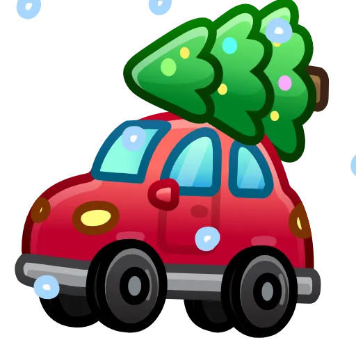 🚗 Эмодзи «Merry Christmas Emoji» для Telegram