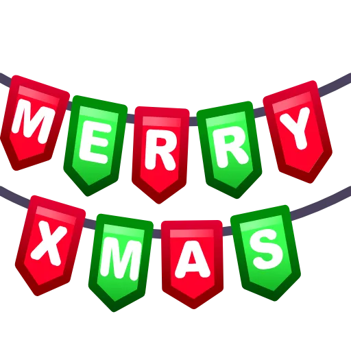 🎏 Эмодзи «Merry Christmas Emoji» для Telegram