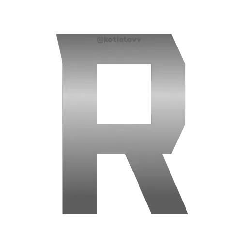 🤟 Эмодзи «Metal Font» для Telegram