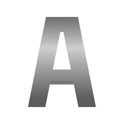 Эмодзи Metal Font для Telegram — скачать