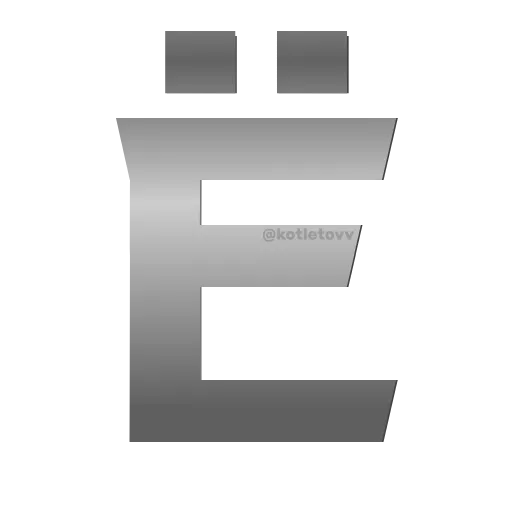 🤟 Эмодзи «Metal Font» для Telegram