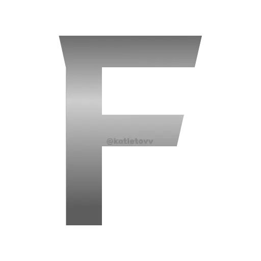 🤟 Эмодзи «Metal Font» для Telegram