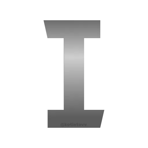 🤟 Эмодзи «Metal Font» для Telegram
