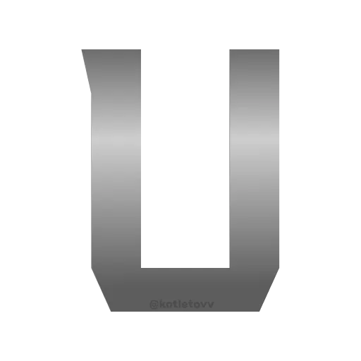 🤟 Эмодзи «Metal Font» для Telegram