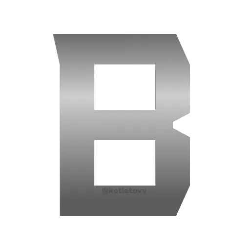 🤟 Эмодзи «Metal Font» для Telegram