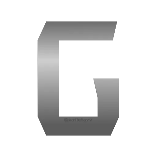 🤟 Эмодзи «Metal Font» для Telegram