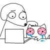 😔 Эмодзи «❤‍🩹 Котики» для Telegram