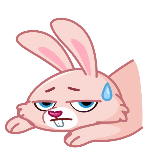 😓 Эмодзи «Mia Bunny» для Telegram