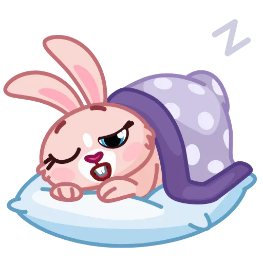 😴 Эмодзи «Mia Bunny» для Telegram