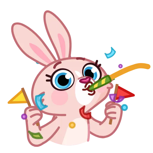 🥳 Эмодзи «Mia Bunny» для Telegram