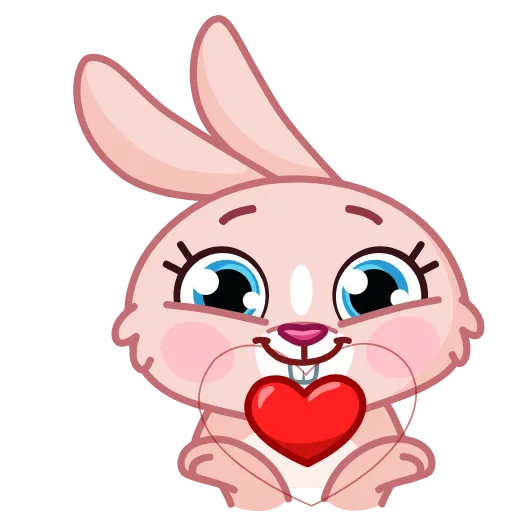 ❤️ Эмодзи «Mia Bunny» для Telegram