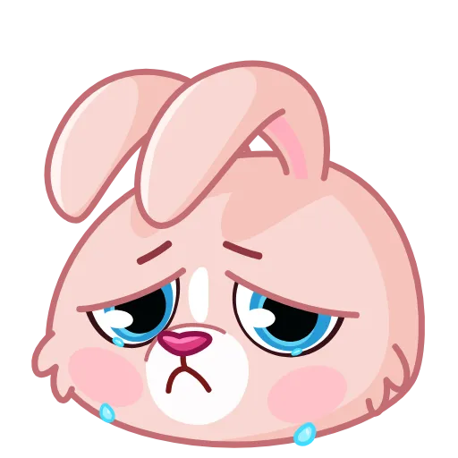 😢 Эмодзи «Mia Bunny» для Telegram
