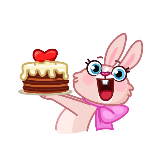 🎂 Эмодзи «Mia Bunny» для Telegram