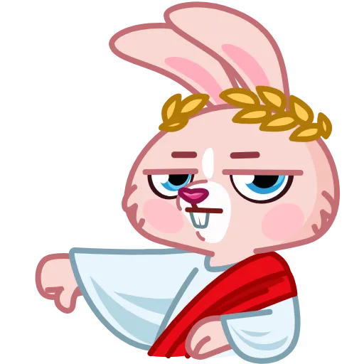 👎 Эмодзи «Mia Bunny» для Telegram