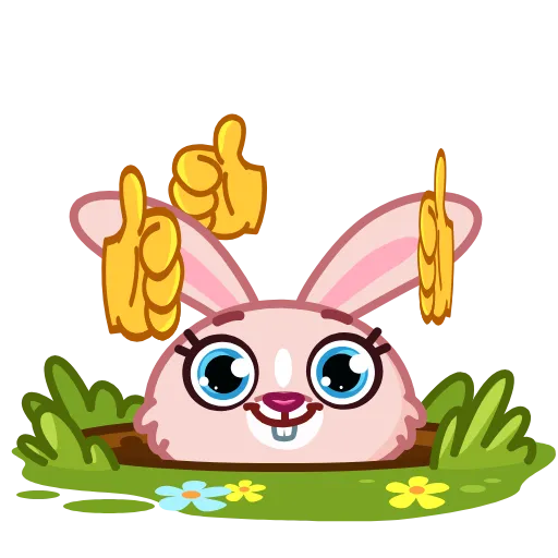 👍 Эмодзи «Mia Bunny» для Telegram