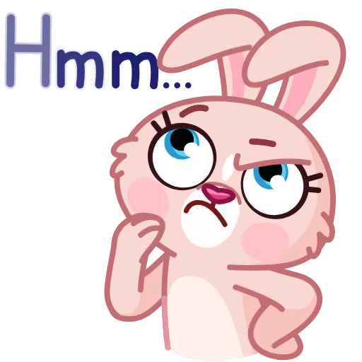 🤔 Эмодзи «Mia Bunny» для Telegram