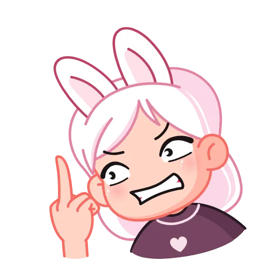 🖕 Эмодзи «Мичико» для Telegram