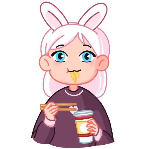 🥡 Эмодзи «Мичико» для Telegram