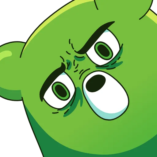 😳 Эмодзи «Midori Kuma» для Telegram