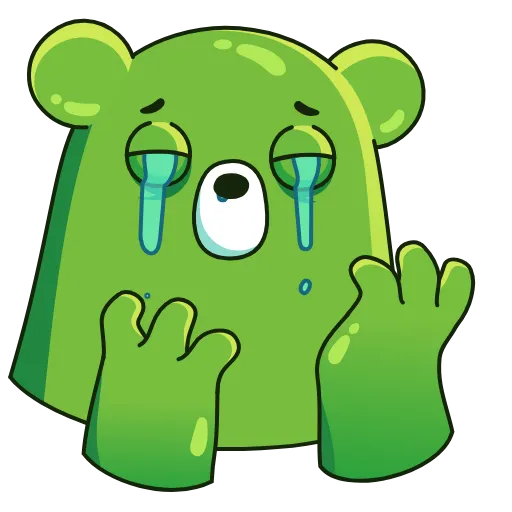 😭 Эмодзи «Midori Kuma» для Telegram