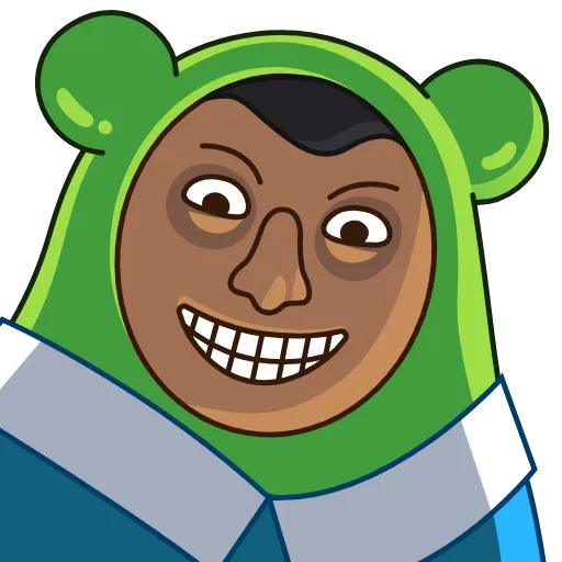 🐻 Эмодзи «Midori Kuma» для Telegram