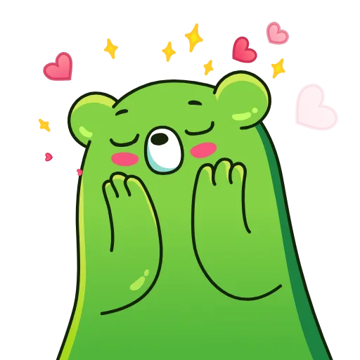🥰 Эмодзи «Midori Kuma» для Telegram