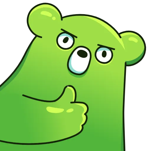 Эмодзи Midori Kuma для Telegram — скачать
