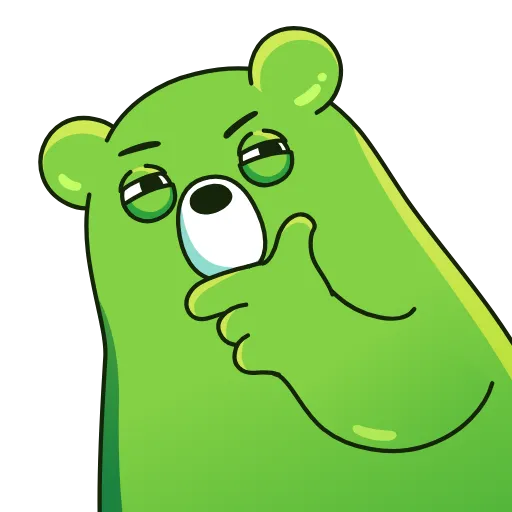 🤔 Эмодзи «Midori Kuma» для Telegram
