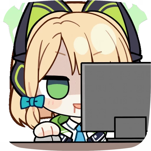 😏 Стикер «Saiba Midori Blue Archive» для Telegram