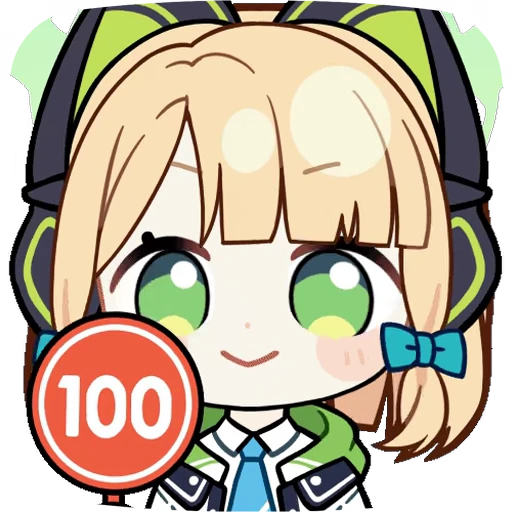 💯 Стикер «Saiba Midori Blue Archive» для Telegram