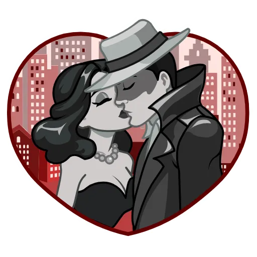 🥰 Эмодзи «Lady Noir» для Telegram