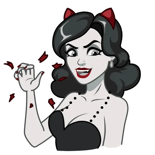 😘 Эмодзи «Lady Noir» для Telegram