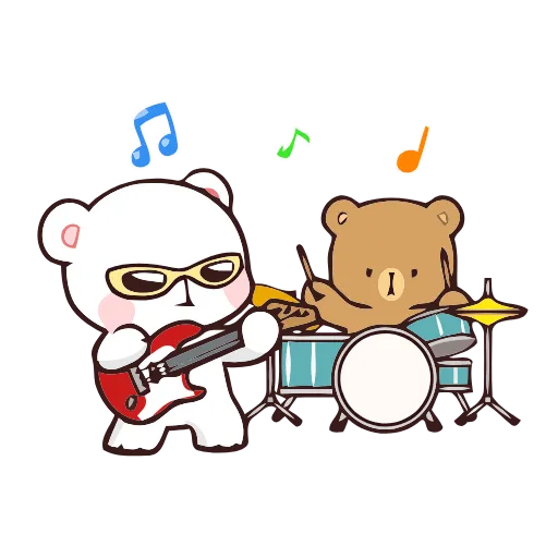 🎸 Эмодзи «Milk Mocha Emoji» для Telegram