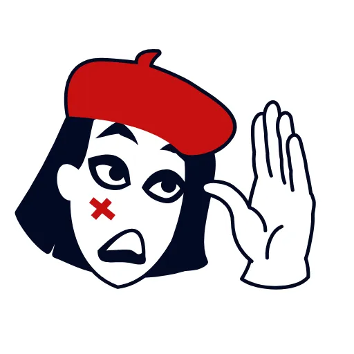 🙉 Эмодзи «Mime Girl» для Telegram