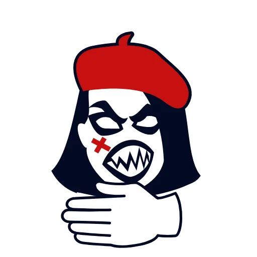 😜 Эмодзи «Mime Girl» для Telegram