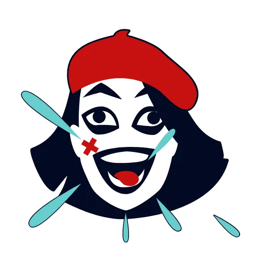 😂 Эмодзи «Mime Girl» для Telegram