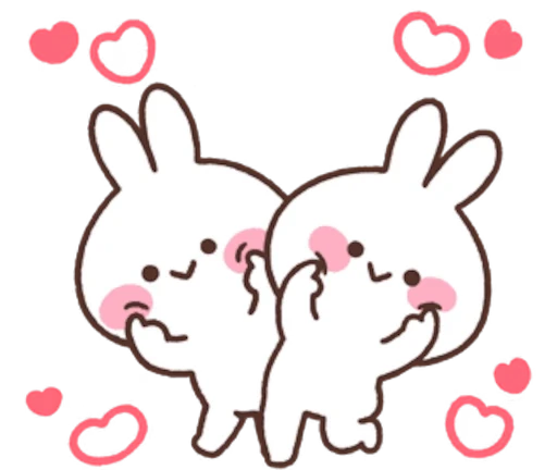 ❤️ Стикер «Mimi and Neko» для Telegram