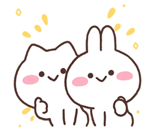 👍 Стикер «Mimi and Neko» для Telegram