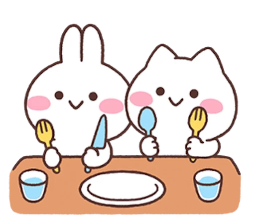 😋 Стикер «Mimi and Neko» для Telegram