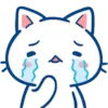 😭 Эмодзи «Min Min Cat» для Telegram
