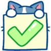 ✅ Эмодзи «Min Min Cat» для Telegram